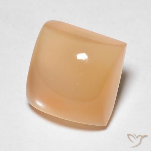 Pietra di luna Arancio Medio naturale da 2.51 ct, Quadrato, Traslucido