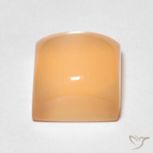 Pietra di luna Arancio Medio naturale da 2.51 ct, Quadrato, Traslucido