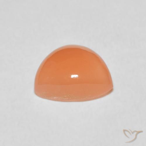 Pietra di luna Arancione chiaro naturale da 1.40 ct, Taglio trillion, Traslucido