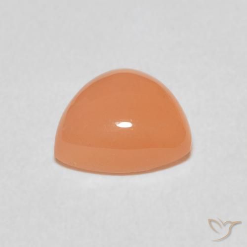 Pietra di luna Pesca naturale da 1.77 ct, Taglio trillion, Traslucido