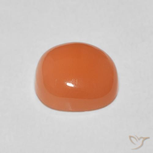 Pietra di luna Arancione chiaro naturale da 1.84 ct, Cuscino, Traslucido