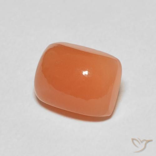 Pietra di luna Arancione rossastra naturale da 2.80 ct, Cuscino, Traslucido