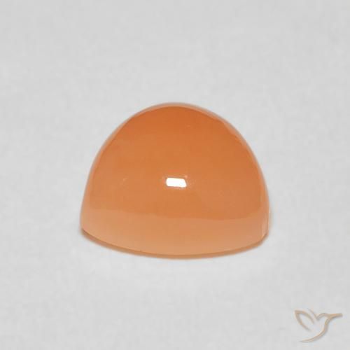 Pietra di luna Arancia Albicocca tiepida Warm naturale da 1.83 ct, Taglio trillion, Traslucido
