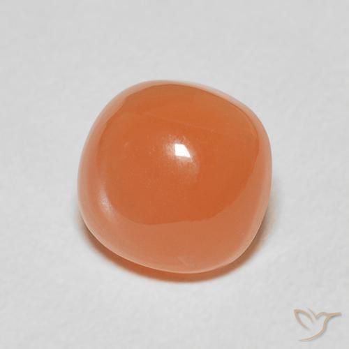 Pietra di luna Arancione chiaro naturale da 2.24 ct, Cuscino, Traslucido