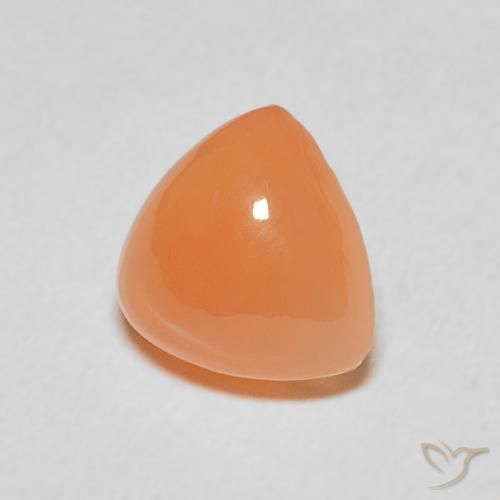 Pietra di luna Arancione rossastra naturale da 1.84 ct, Taglio trillion, Traslucido