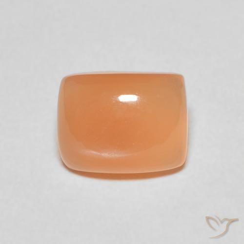 2.54ct Naturale Arancio Medio Pietra di luna, Cuscino, Traslucido