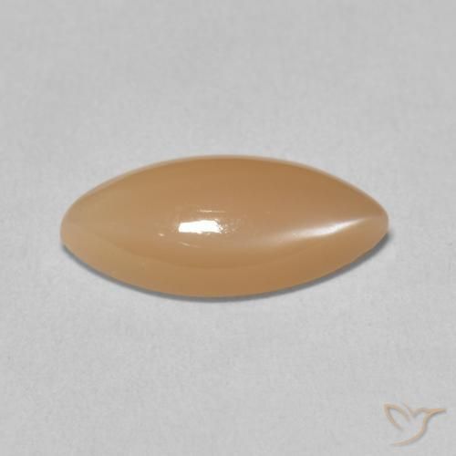 Pietra di luna Arancio Medio naturale da 2.91 ct, Taglio marquise, Traslucido