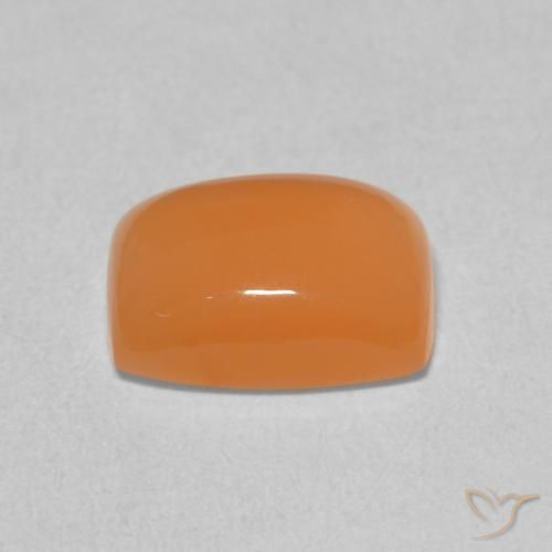 Pietra di luna Cantalupo Arancia naturale da 2.10 ct, Cuscino, Traslucido