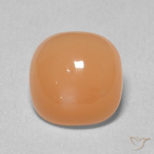 2.01ct Naturale Arancio Medio Pietra di luna, Cuscino, Traslucido