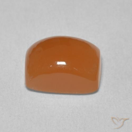 Pietra di luna Arancione scuro naturale da 2.75 ct, Cuscino, Traslucido