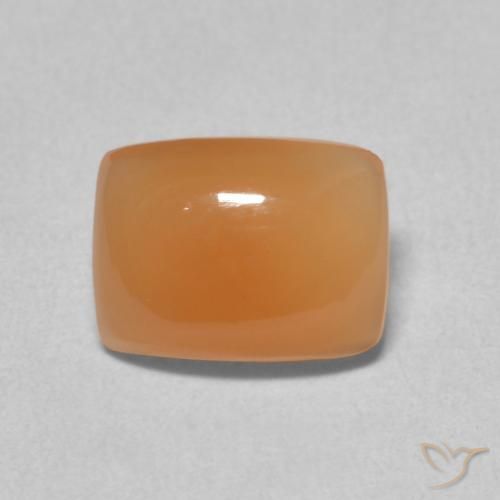 2.19ct Naturale Arancia Albicocca tiepida Warm Pietra di luna, Cuscino, Traslucido