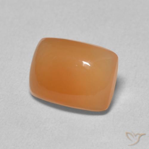 Pietra di luna Arancia Albicocca tiepida Warm naturale da 2.19 ct, Cuscino, Traslucido