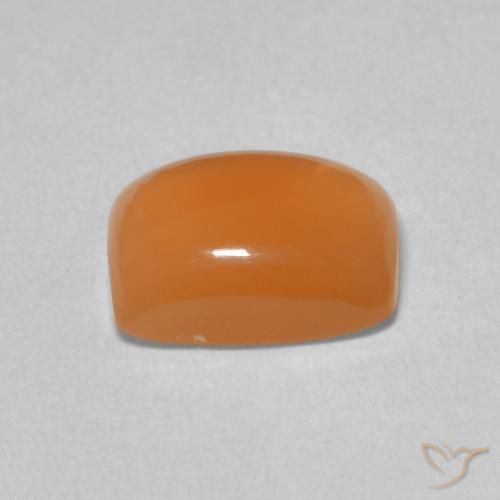 Pietra di luna Arancia Albicocca tiepida Warm naturale da 2.19 ct, Cuscino, Traslucido