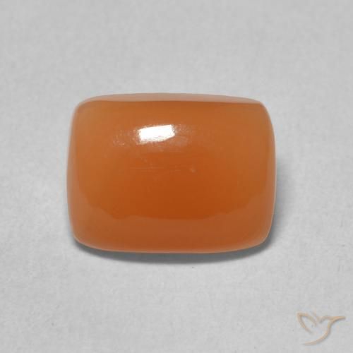 2.04ct Naturale Arancio Medio Pietra di luna, Cuscino, Traslucido