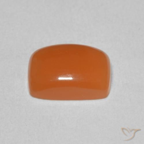 Pietra di luna Arancio Medio naturale da 2.04 ct, Cuscino, Traslucido