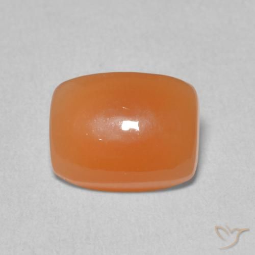 1.96ct Naturale Arancione rossastra Pietra di luna, Cuscino, Traslucido