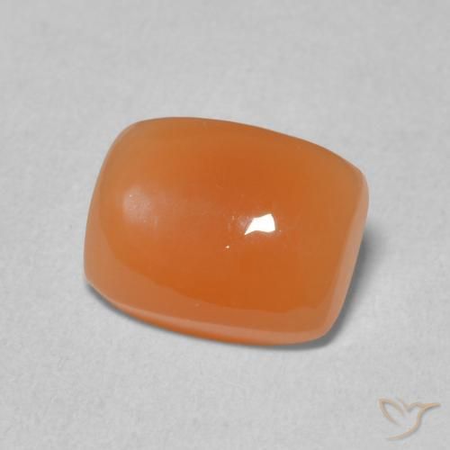 Pietra di luna Arancione rossastra naturale da 1.96 ct, Cuscino, Traslucido