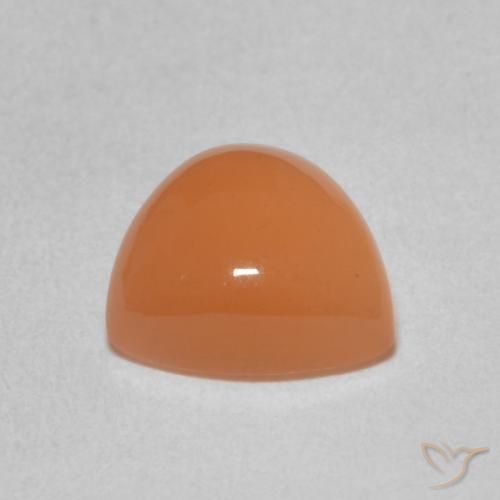 Pietra di luna Arancione chiaro naturale da 1.92 ct, Taglio trillion, Traslucido