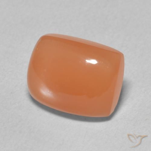 Pietra di luna Arancione chiaro naturale da 2.46 ct, Cuscino, Traslucido