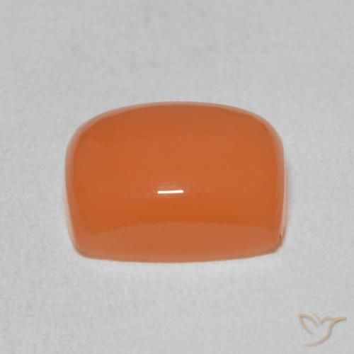 Pietra di luna Arancione chiaro naturale da 2.46 ct, Cuscino, Traslucido