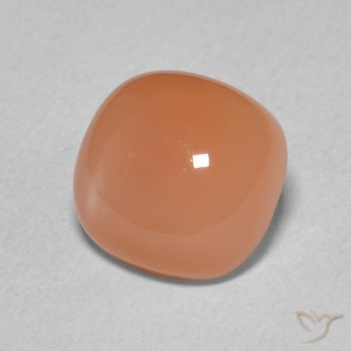 Pietra di luna Arancione chiaro naturale da 2.34 ct, Cuscino, Traslucido