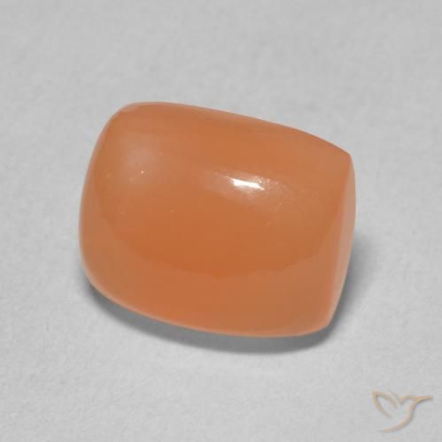 Pietra di luna Arancio rossastro chiaro naturale da 2.40 ct, Cuscino, Traslucido