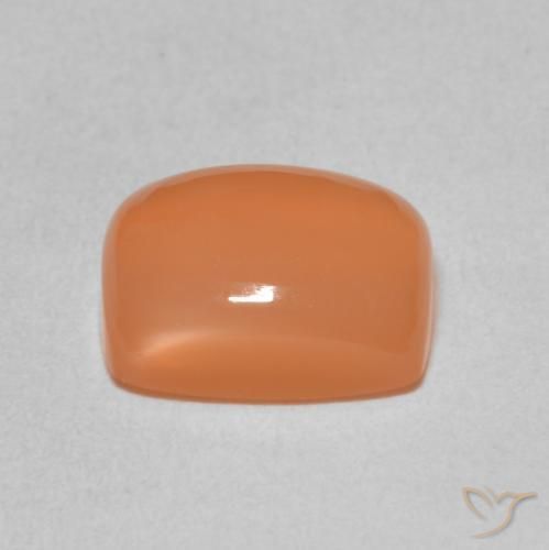 Pietra di luna Arancio rossastro chiaro naturale da 2.40 ct, Cuscino, Traslucido