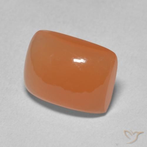 Pietra di luna Arancio rossastro chiaro naturale da 2.35 ct, Cuscino, Traslucido