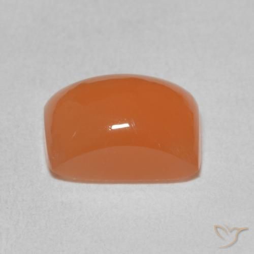 Pietra di luna Arancio rossastro chiaro naturale da 2.35 ct, Cuscino, Traslucido