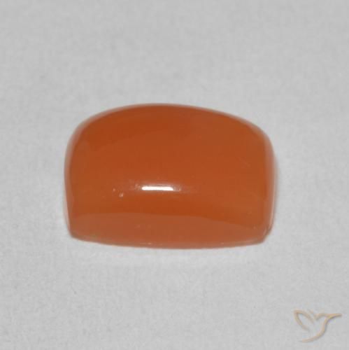 Pietra di luna Arancione scuro naturale da 1.96 ct, Cuscino, Traslucido