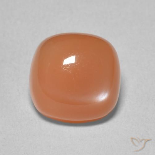 2.17ct Naturale Arancio rossastro chiaro Pietra di luna, Cuscino, Traslucido