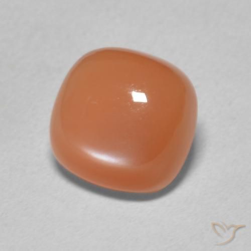 Pietra di luna Arancio rossastro chiaro naturale da 2.17 ct, Cuscino, Traslucido