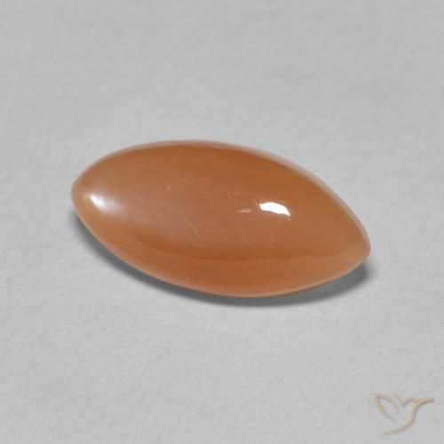 Pietra di luna Arancio Medio naturale da 3.03 ct, Taglio marquise, Traslucido
