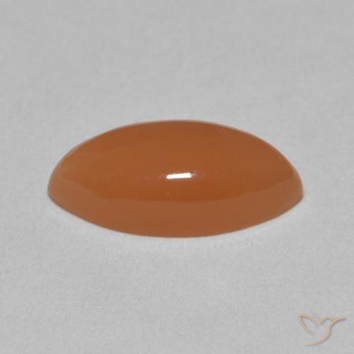 Pietra di luna Arancio Medio naturale da 3.03 ct, Taglio marquise, Traslucido