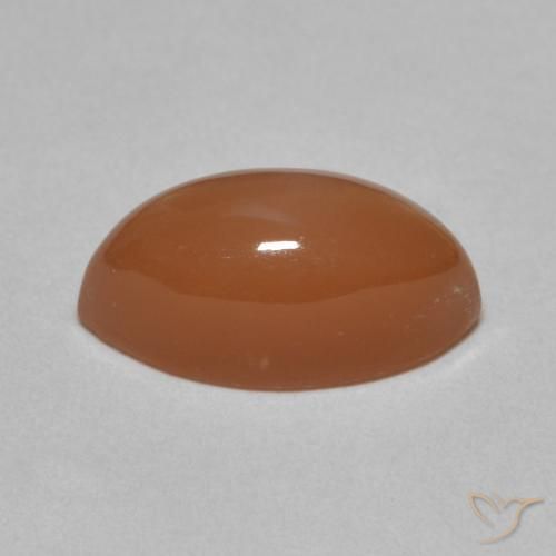 Pietra di luna Arancione rossastra naturale da 4.68 ct, Taglio marquise, Traslucido