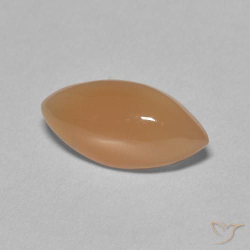 Pietra di luna Medium Light-Orange naturale da 2.79 ct, Taglio marquise, Traslucido
