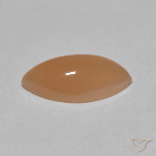 Pietra di luna Medium Light-Orange naturale da 2.79 ct, Taglio marquise, Traslucido
