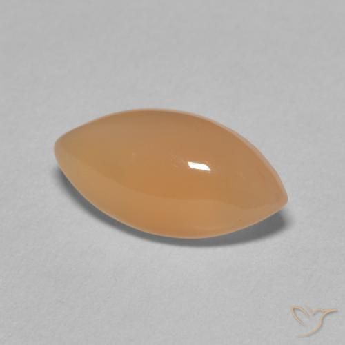 Pietra di luna Medium Light-Orange naturale da 2.66 ct, Taglio marquise, Traslucido