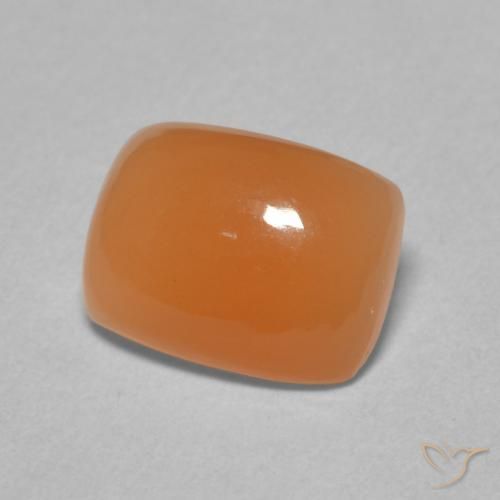 Pietra di luna Arancione chiaro naturale da 2.08 ct, Cuscino, Traslucido