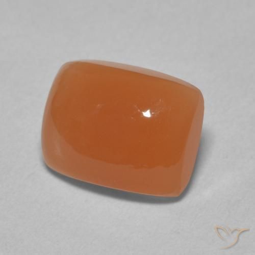Pietra di luna Arancione rossastra naturale da 2.15 ct, Cuscino, Traslucido