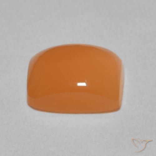 Pietra di luna Arancia Albicocca tiepida Warm naturale da 2.38 ct, Cuscino, Traslucido