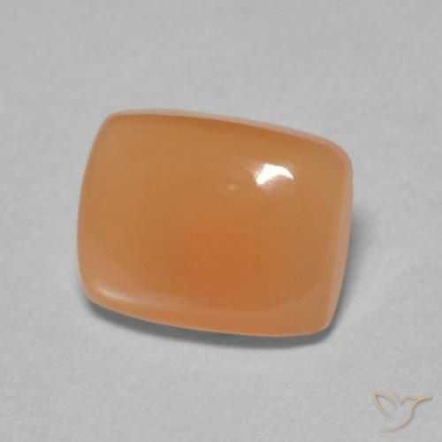 Pietra di luna Arancione rossastra naturale da 2.02 ct, Cuscino, Traslucido