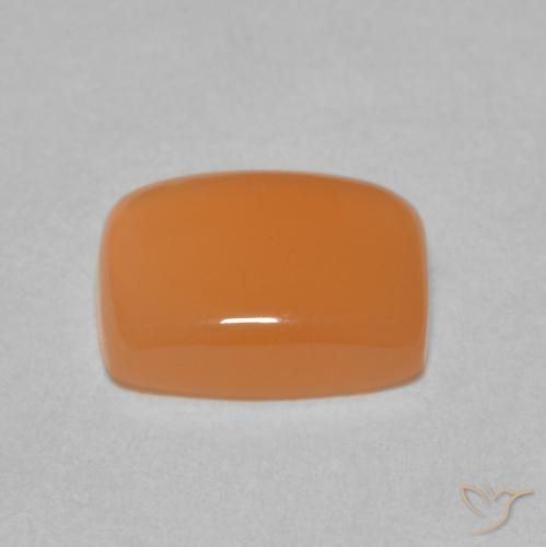 Pietra di luna Arancione rossastra naturale da 2.02 ct, Cuscino, Traslucido