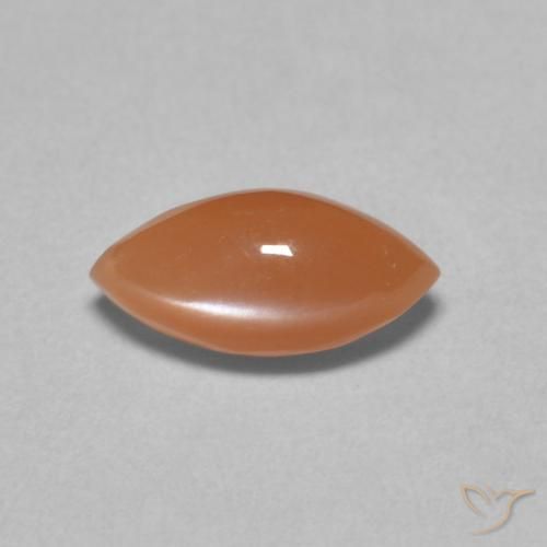 1.47ct Naturale Arancione rossastra Pietra di luna, Taglio marquise, Traslucido
