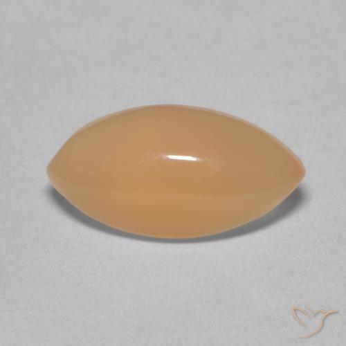2.72ct Naturale Medium Light-Orange Pietra di luna, Taglio marquise, Traslucido