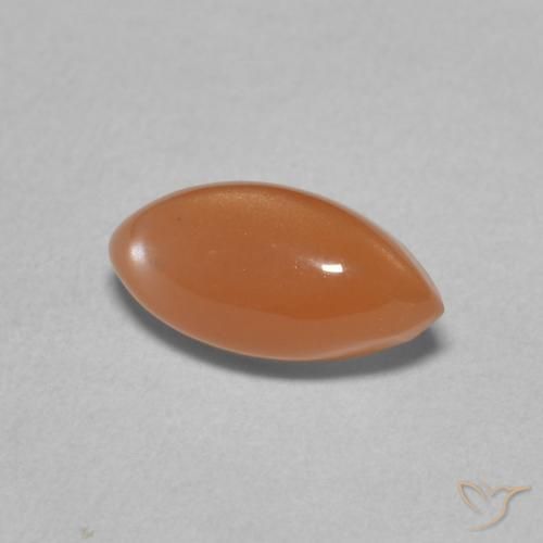 Pietra di luna Pesca naturale da 1.45 ct, Taglio marquise, Traslucido