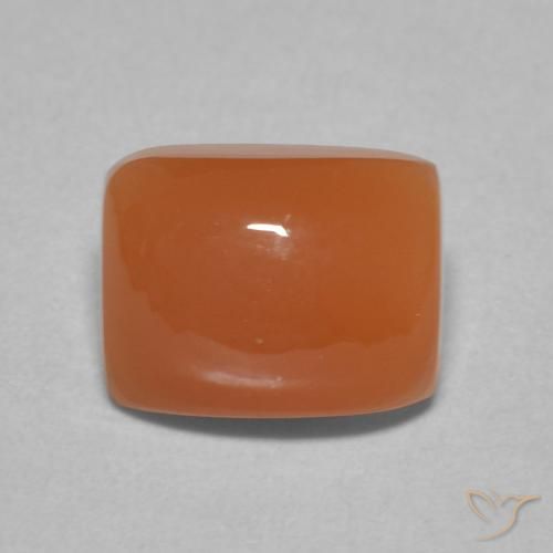 2.66ct Naturale Arancio Medio Pietra di luna, Cuscino, Traslucido