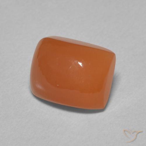 Pietra di luna Arancio Medio naturale da 2.66 ct, Cuscino, Traslucido