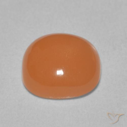 Pietra di luna Arancio rossastro chiaro naturale da 2.00 ct, Cuscino, Traslucido