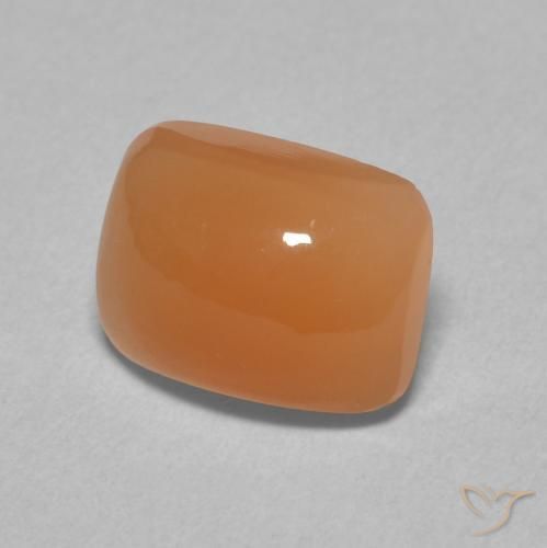 Pietra di luna Pesca naturale da 2.46 ct, Cuscino, Traslucido